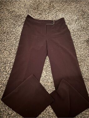 Jessica Vintage low rise flare Dress Pants in Dark Brown